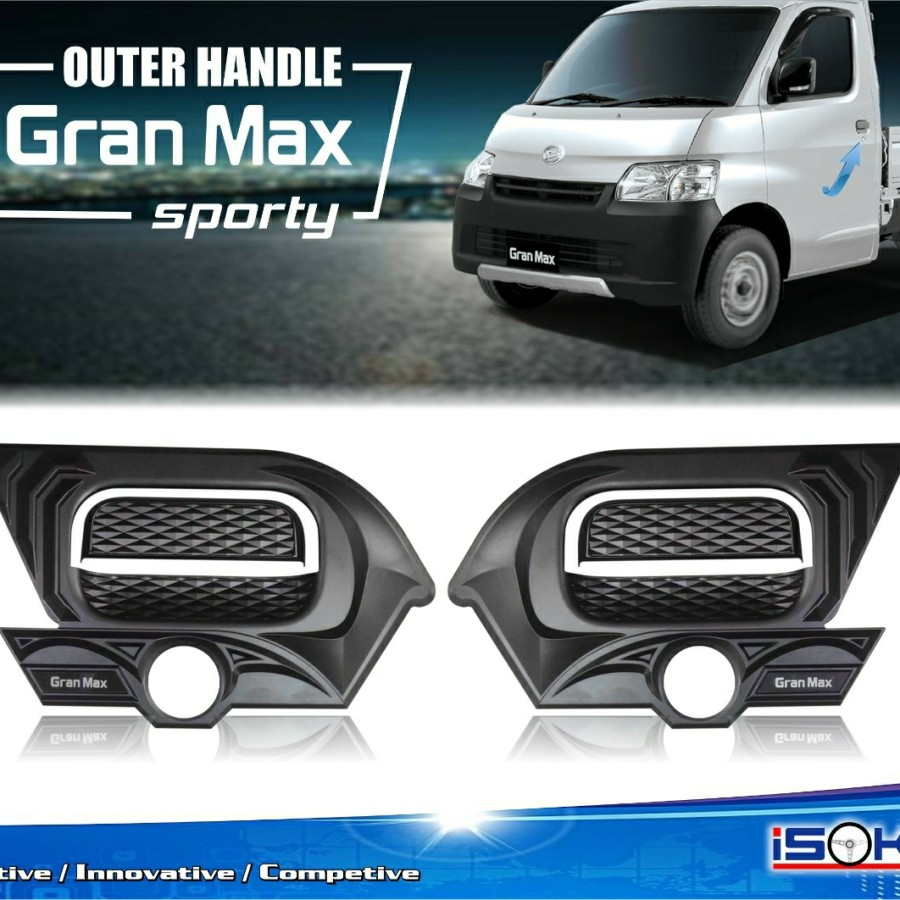 Paket outer handle gran max model travesium hitam doff