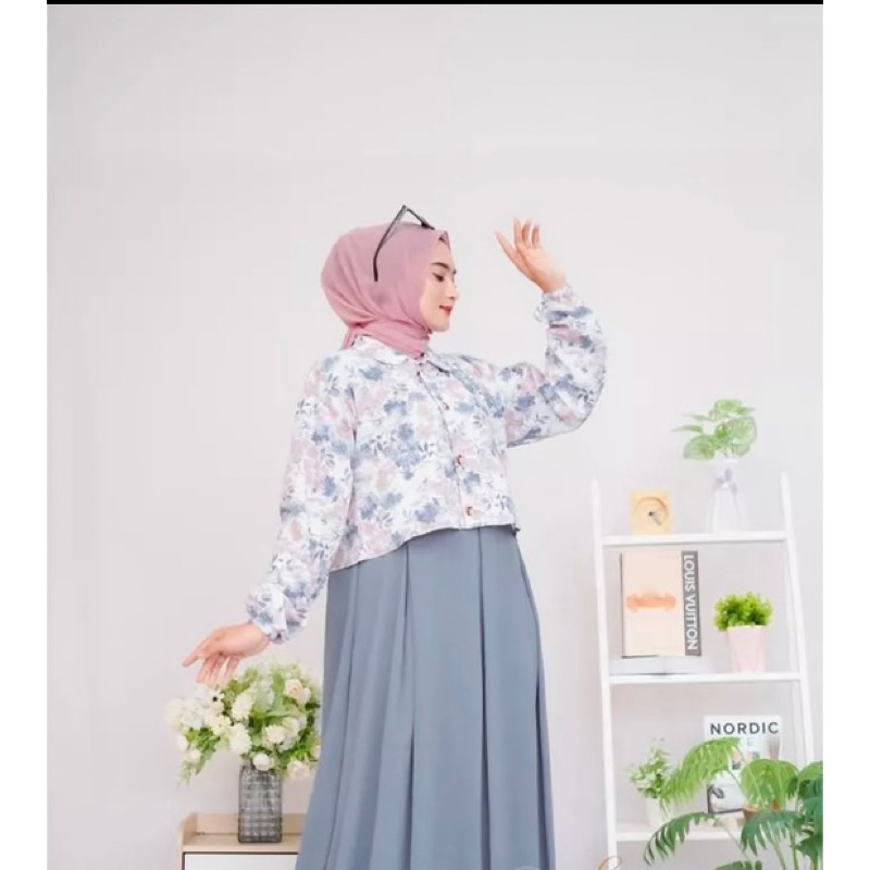 GAMIS CRINGKLE OUTER BUNGGA TERLARIS 2023 / GAMIS REMAJA KEKINIAN