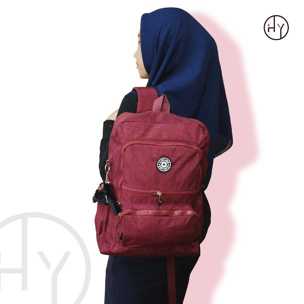 HYBRAND [951] - TAS RANSEL BACKPACK UNISEX POLOS BAHAN PARASUT IMPOR