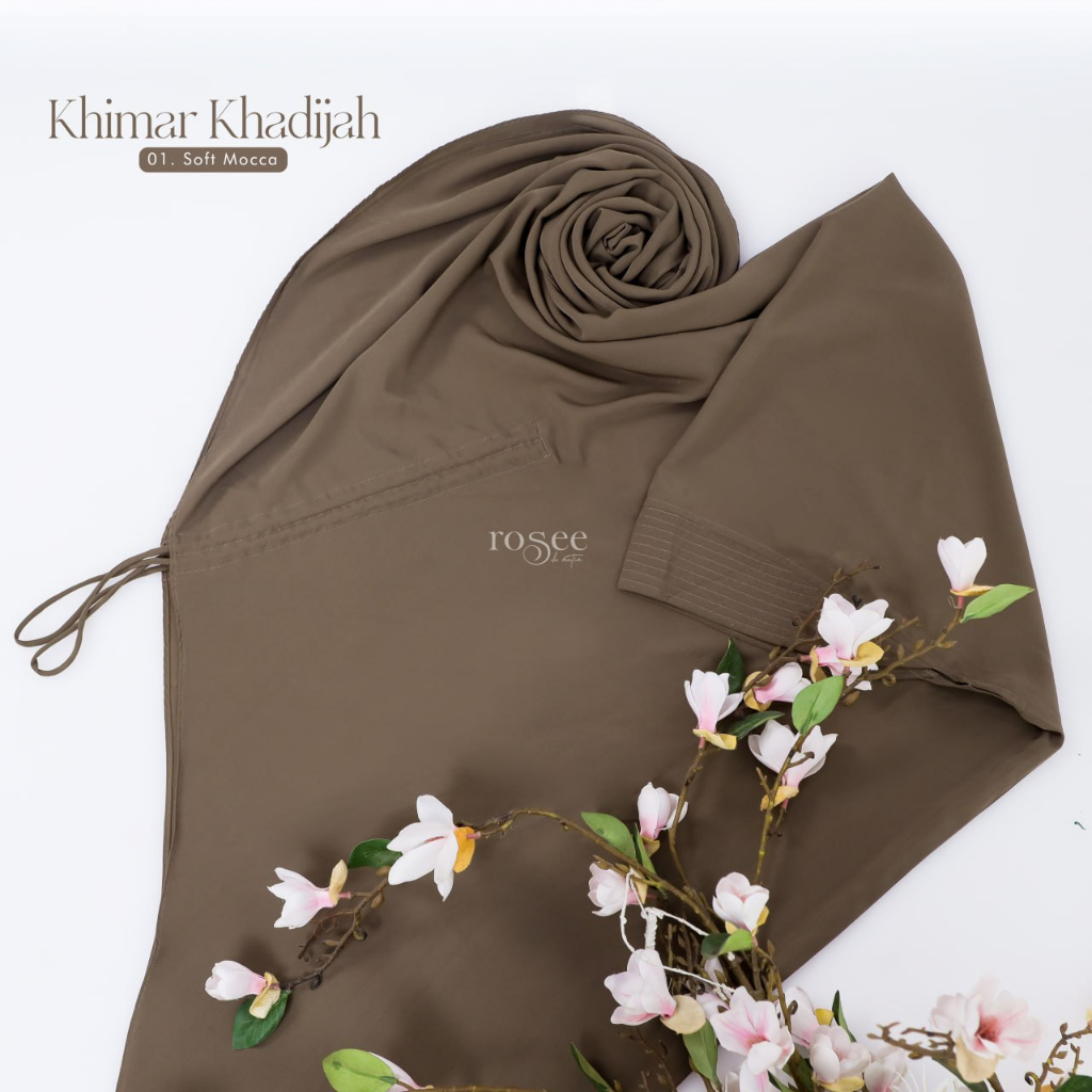 KHIMAR KHADIJAH + niqab tali + niqab bandana by Rosee Attin / cadar/gamis syar'i