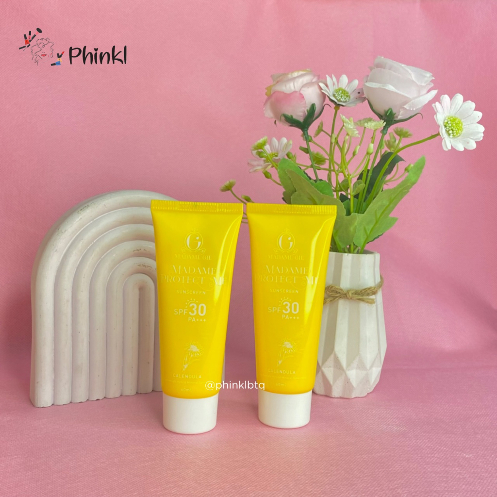 `ღ´ PHINKL `ღ´Madame Gie Sunscreen Protect kuning 30PA+++ sunblock sun screen anti white cast