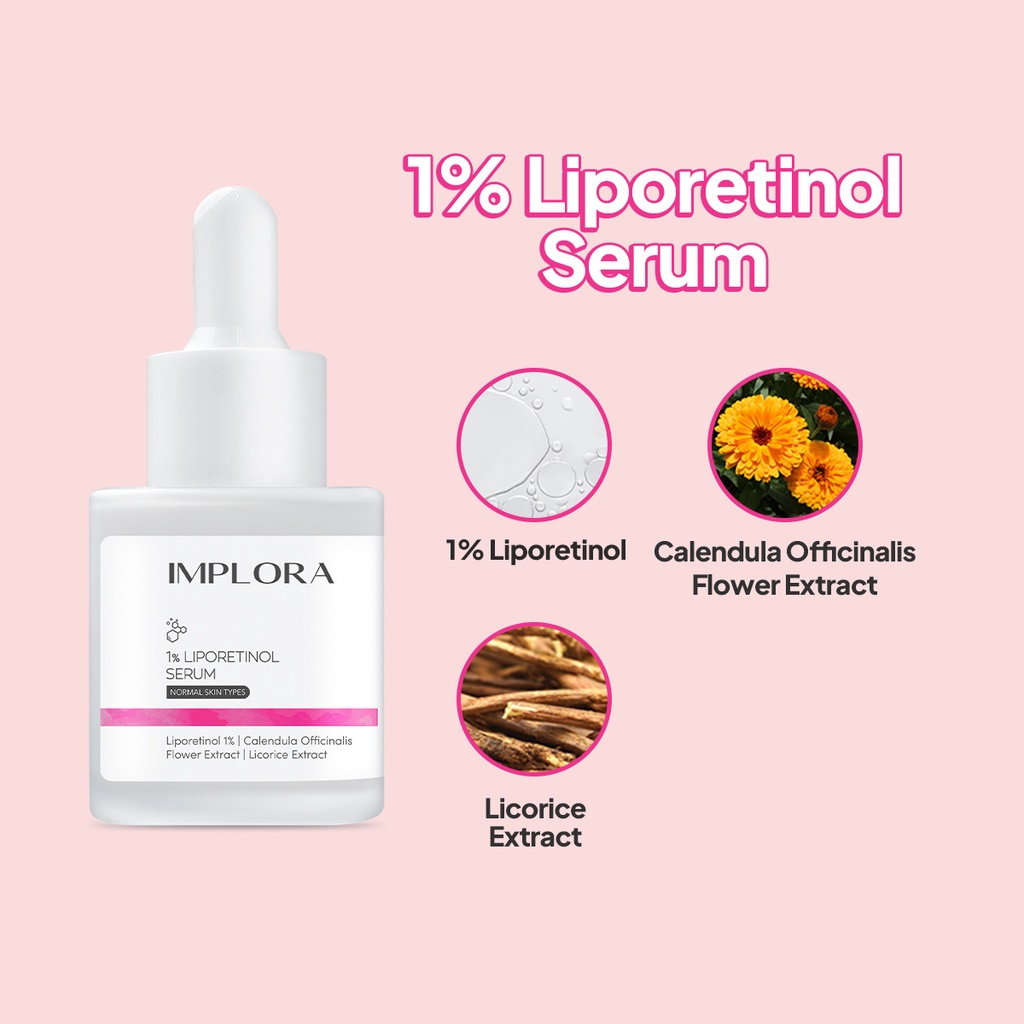 Serum Wajah Implora 20ml 1 % Liporetinol Serum