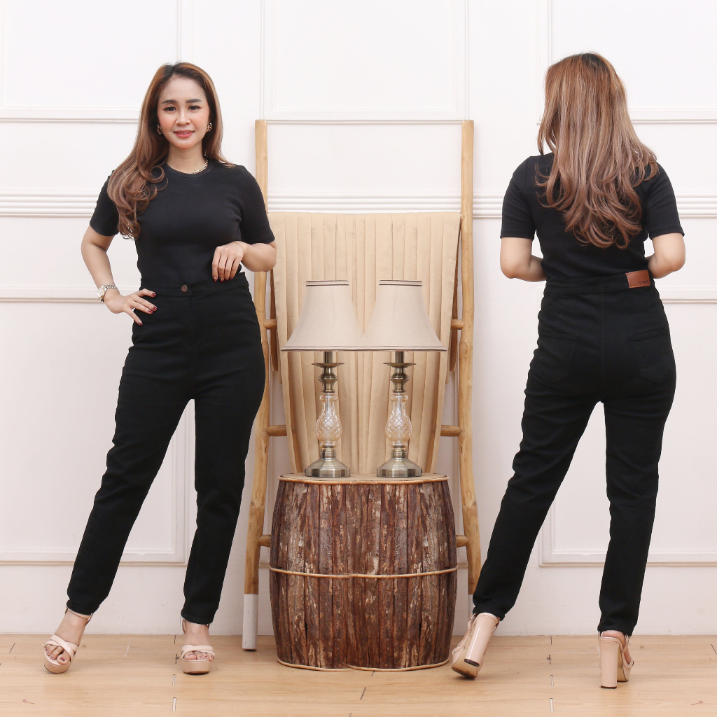 JUMBO CELANA JEANS HIGH WAIST 27-42 // HIGHWAIST HW TULANG TENGAH