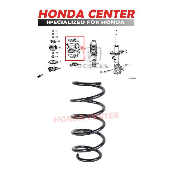 ASLI ORIGINAL HONDA,coil spiring per depan honda mobilio 2014 2015 2016 2017 2018 2019 2020 2021