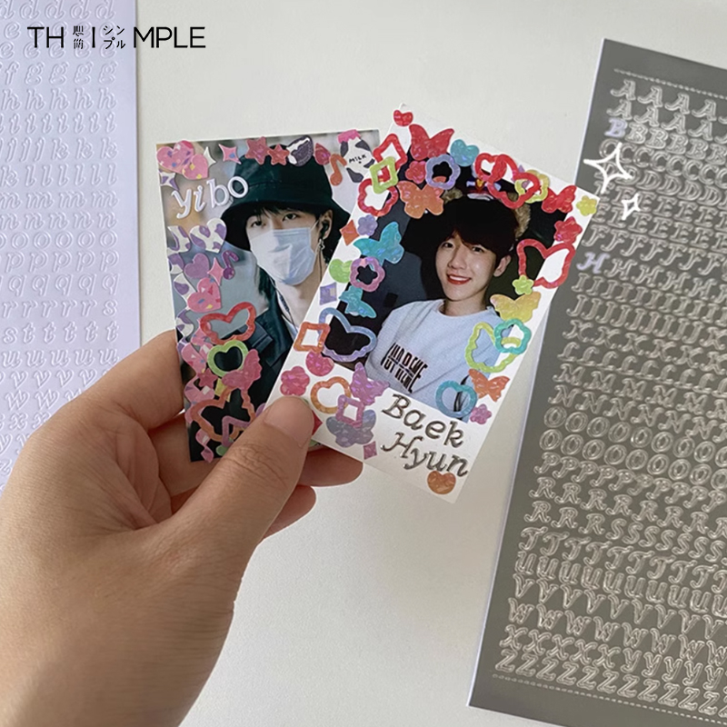 

Stiker Huruf Aesthetic abjad Cute Stiker alfabet Lucu Deco Korea Diary Planner DIY Scrapbook Album-THIMPLE