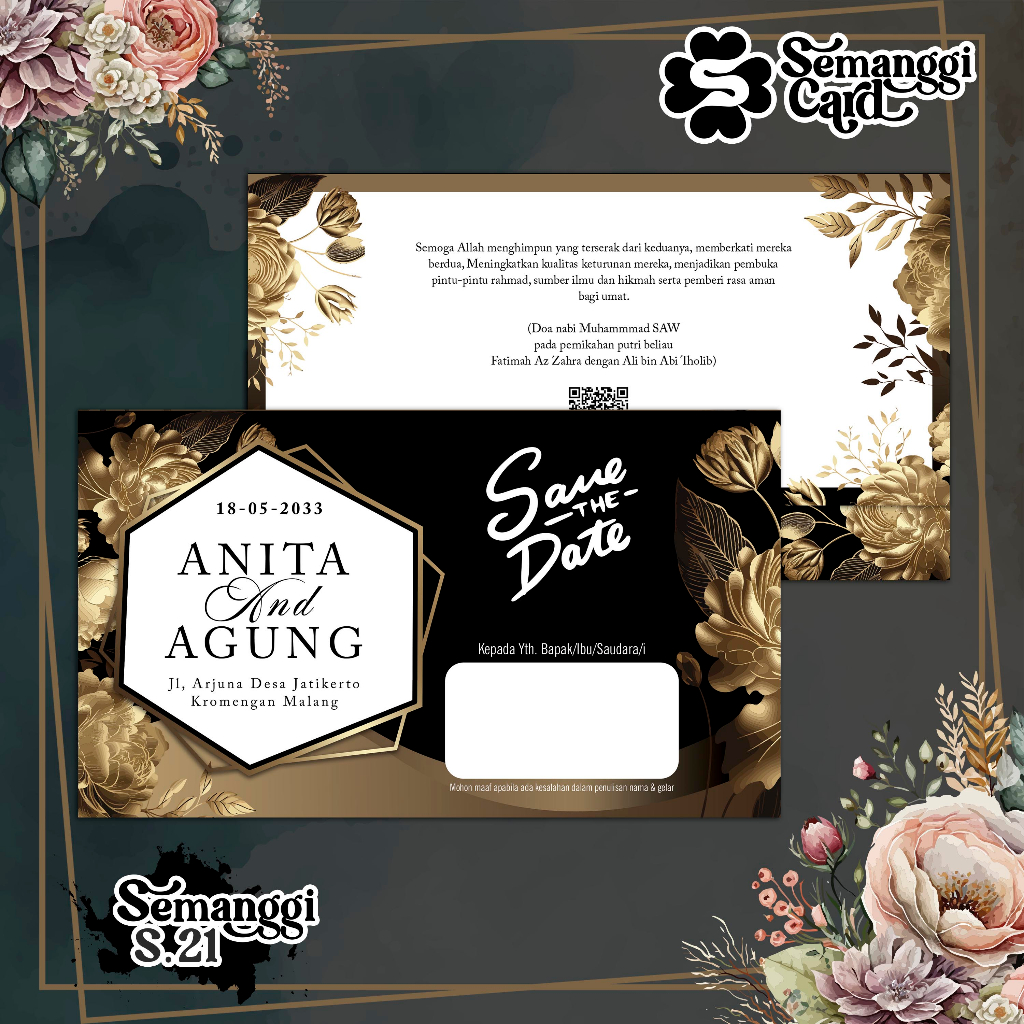 Cetak Undangan Semanggi 21 | Cetak Undangan Blangko Murah | Cetak Undangan Elegan | Cetak Undangan K
