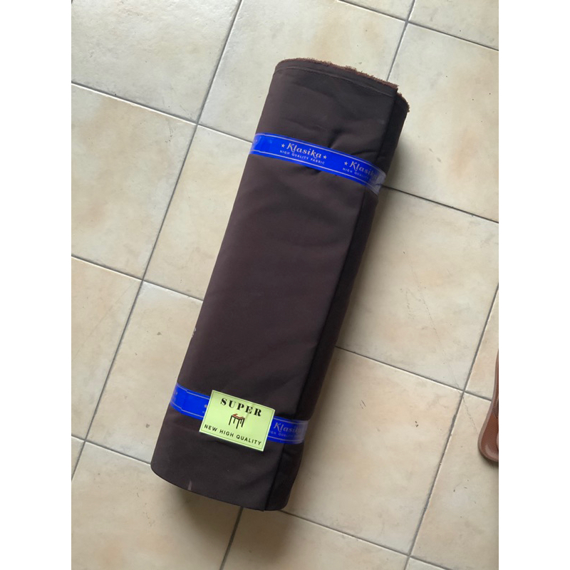 kain seragam pramuka coklat kopi