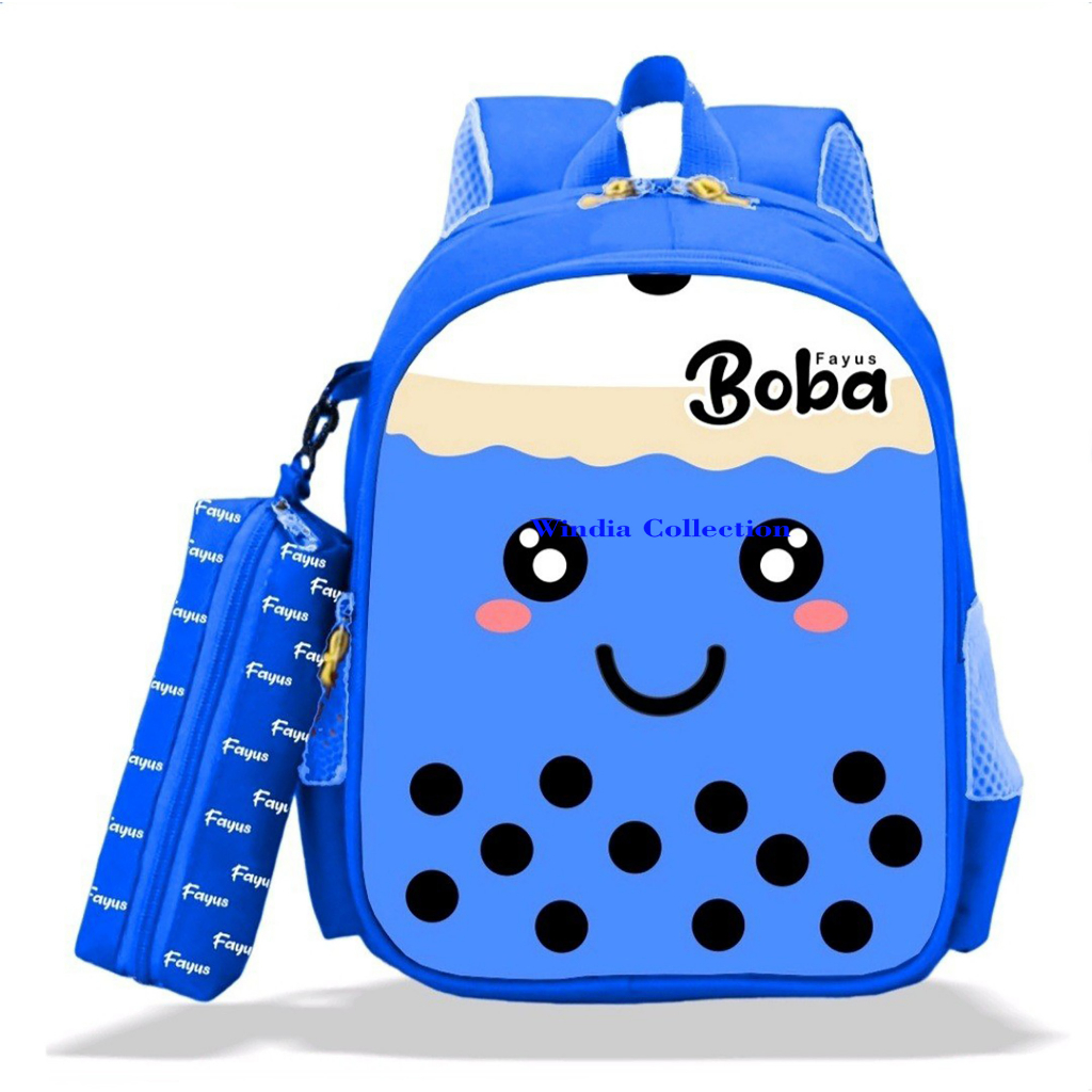 WD Indonesia Ransel Boba Imut Viral Kekinian Model Terbaru Backpack Anak Sekolah Remaja Sd SMP SMA Korean Style Real pict Tangan Pertama Murah Nampol Promo Gratis Ongkir