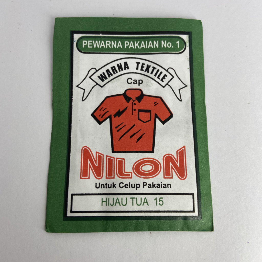 Wenter Wantex NILON Warna HIJAU TUA Bubuk Powder Serbuk Wantek Pewarna Textil Kain Pakaian Baju Kaos