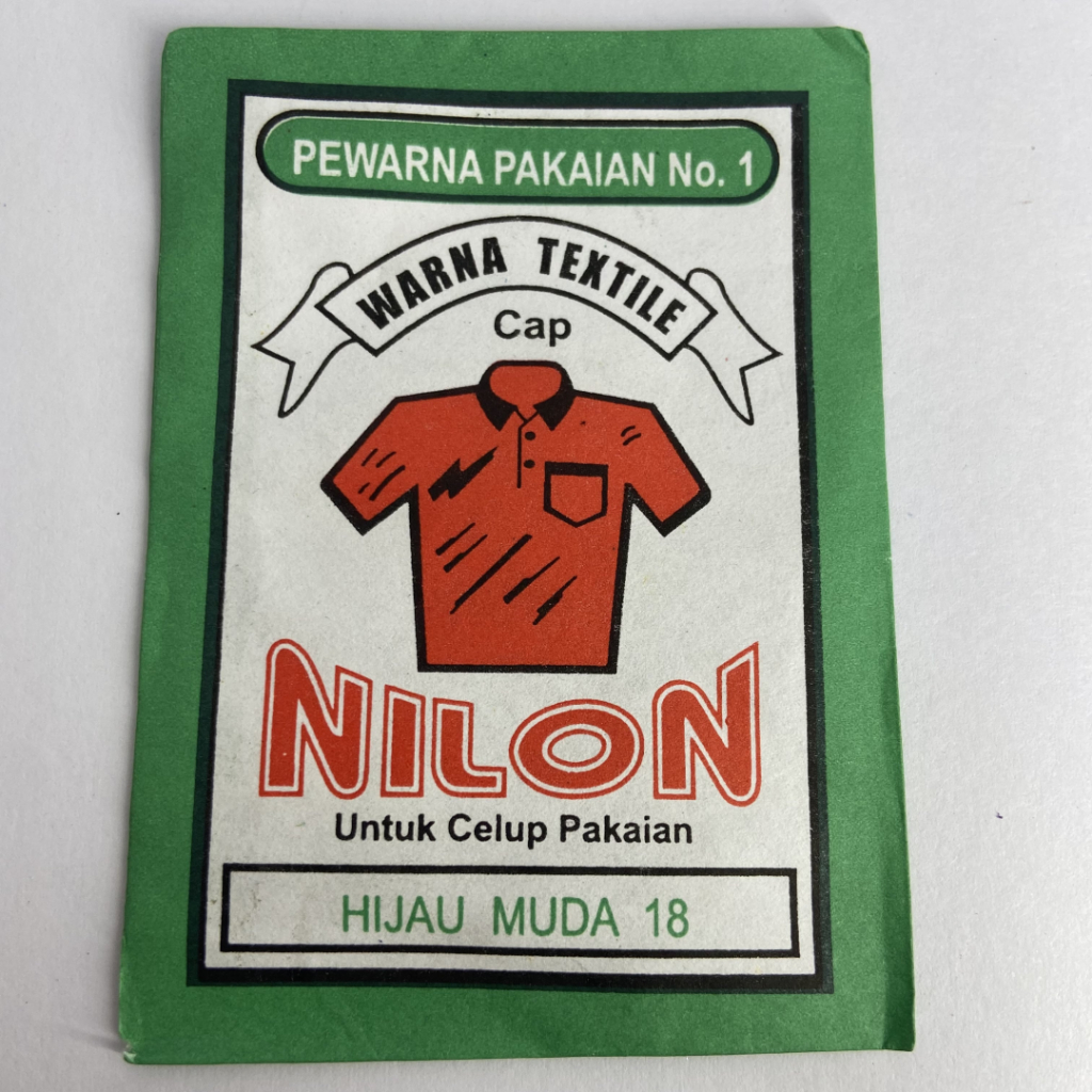 Wenter Wantex NILON Warna HIJAU MUDA Bubuk Powder Serbuk Wantek Pewarna Textil Kain Pakaian Baju Kao