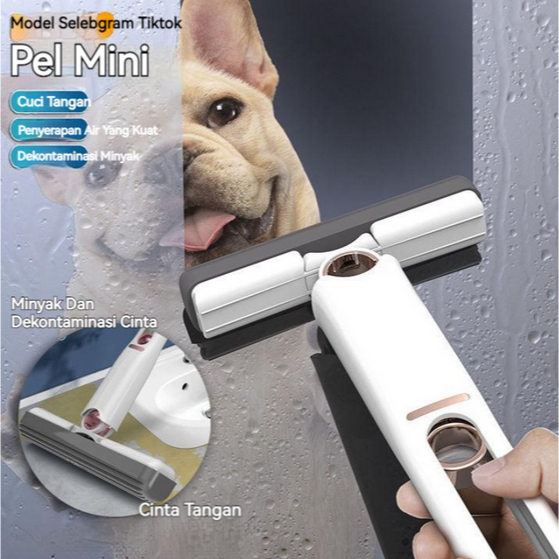 [OL] Alat Pel Mini Mop Portable  Pembersih Kaca Meja Pembersih Ruangan Mini Mops Wiper