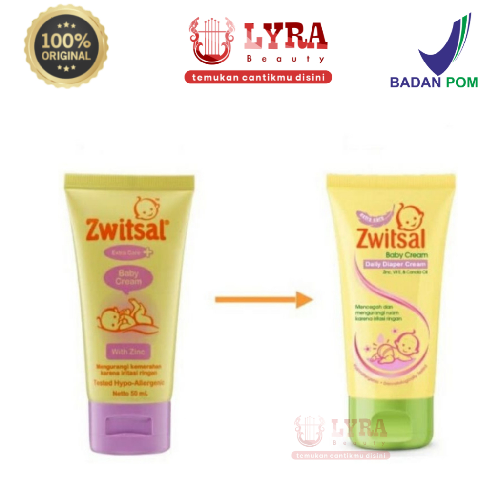 ❤ LYRA ❤ Zwitsal baby cream extra care with zinc 50g / Baby krim | Lyra Beauty