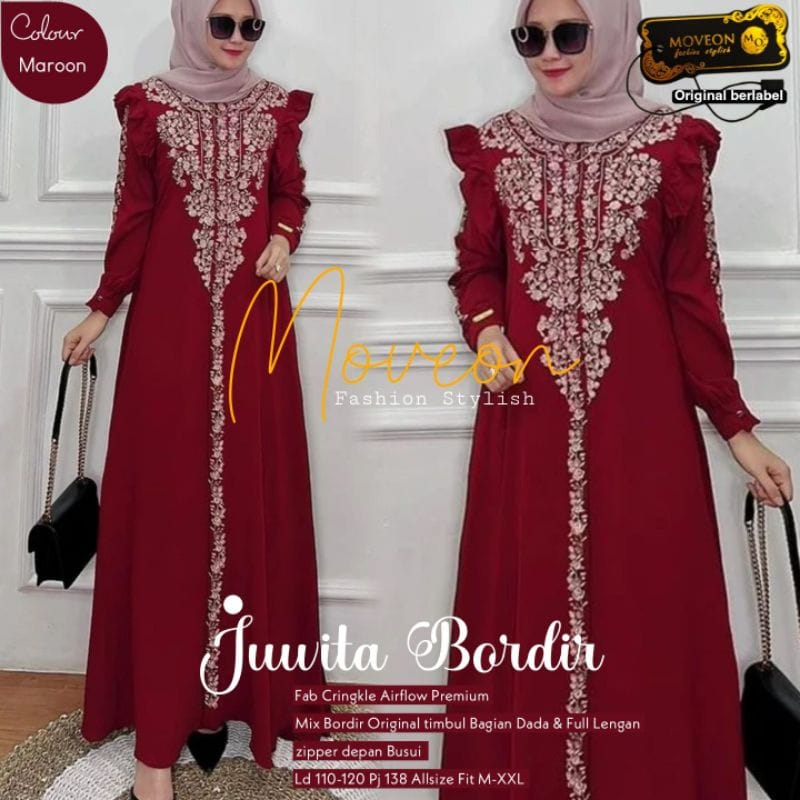 JUWITA BORDIR MAXI MOTIF TIMBUL