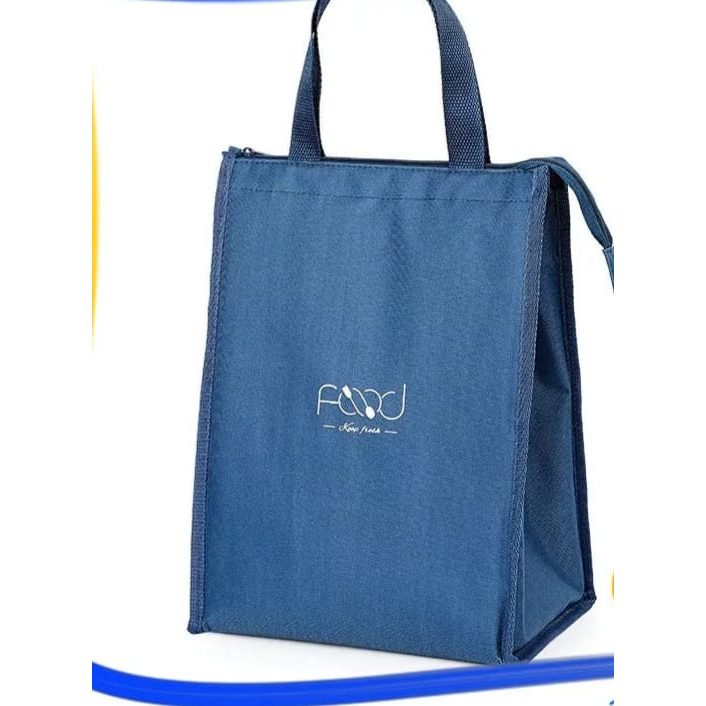 J,T,F LUNCH TOTEBAG FOOD BOX FOIL TAS BEKAL BAG PENYIMPAN MAKANAN TAS BEKAL ANAK MURAH TAS SEKOLAH TAS KULIAH TAS KERJA TAS TRAVELING TERLARIS TOP HANDLE BAG TAS TRAVELING