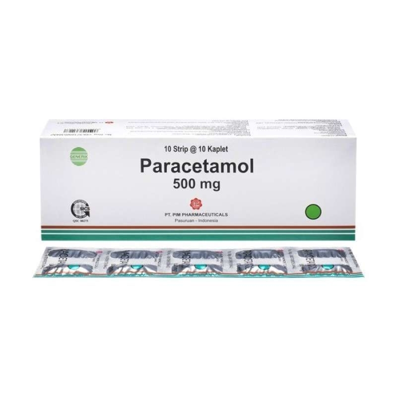 Paracetamol box isi 100 tablet PIM / paracetamol 500 mg PIM / paracetamol murah