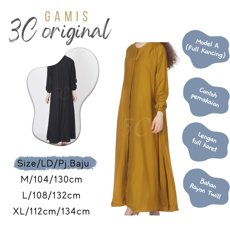 GAMIS 3C SERUT & MODEL (A) FULL KANCING | ershopbranded