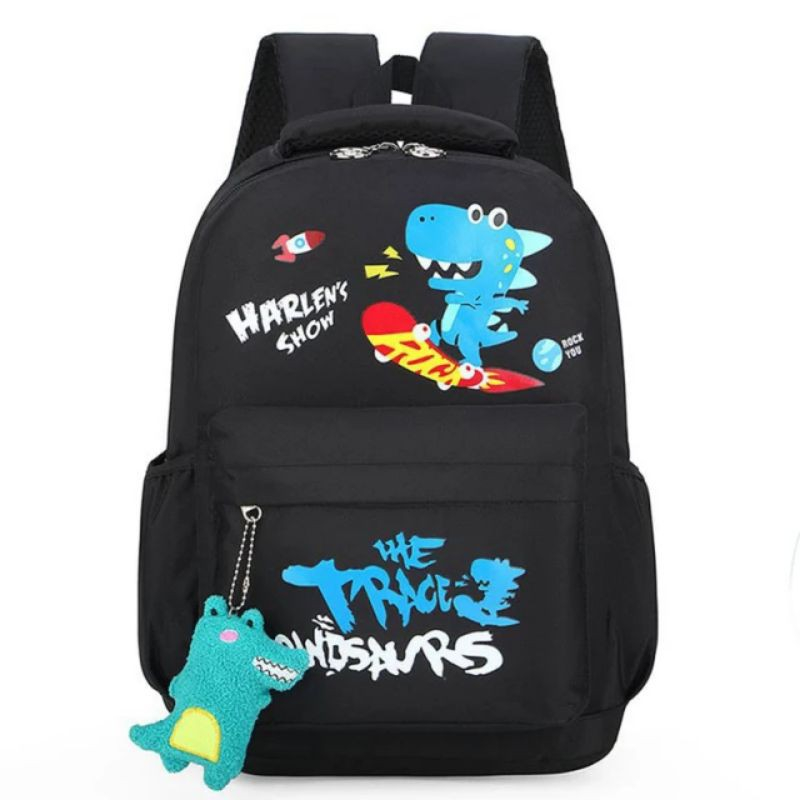 SKATE DINO RANSEL ANAK KEKINIAN / TAS RANSEL ANAK CEWE COWO GAMBAR DINO LUCU