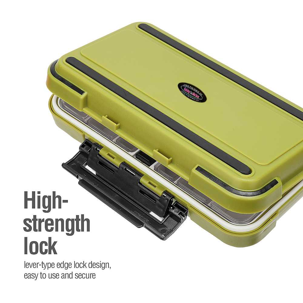 Kotak Pancing Kail Fishing Tackle Box Removable Waterproof Tempat Penyimpanan Perlengkapan Pancing Desain Silikon