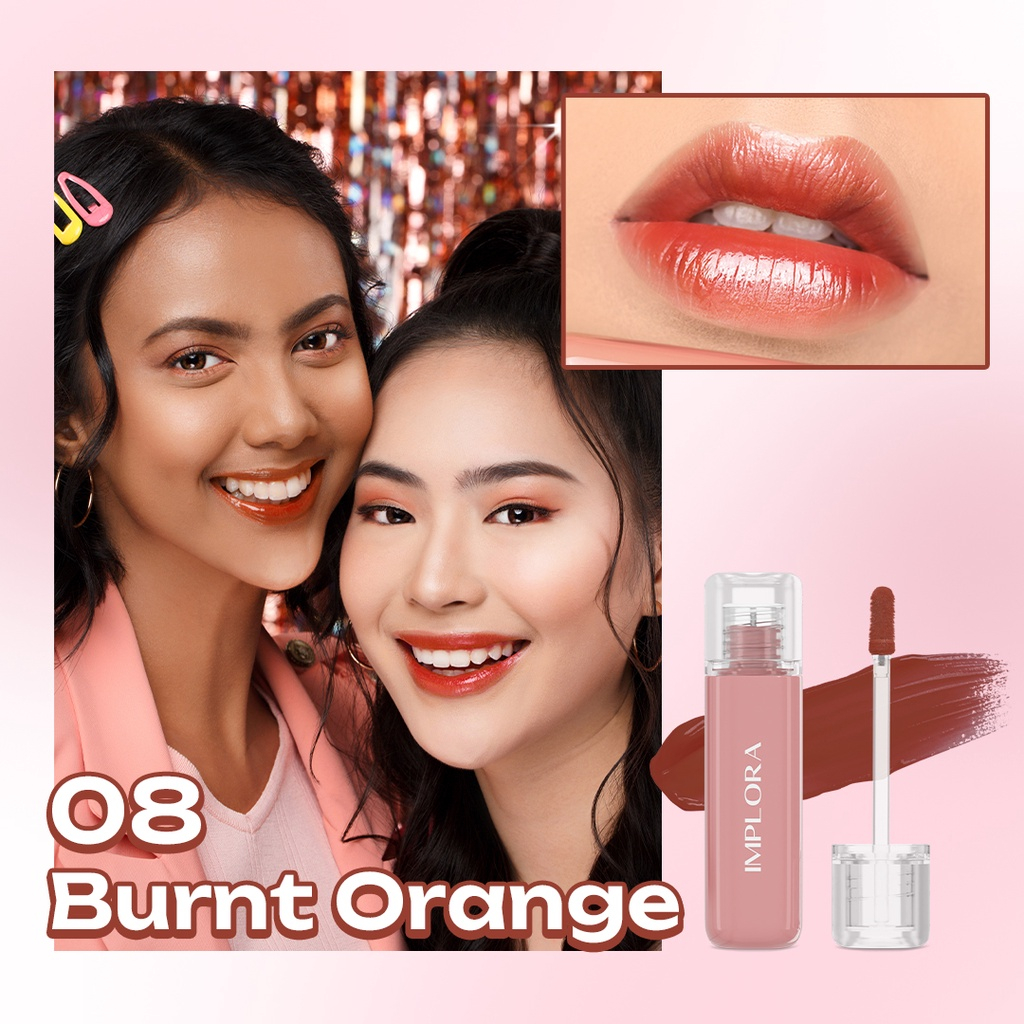 Implora Jelly Tint | Liptint Implora Burnt Orange BPOM | Vitamin E &amp; Omega 3,6,9