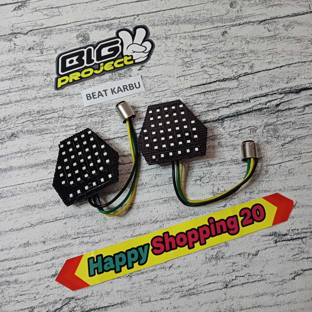 LAMPU RUNNING BEAT KARBU / LAMPU REM BELAKANG MOTOR BEAT KARBU / LAMPU RUNING BEAT KARBU / LAMPU BEL