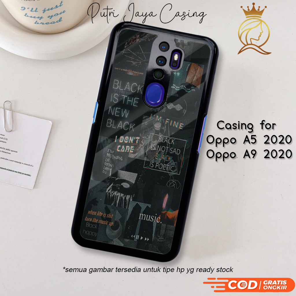 Case Hp Oppo A5 2020 Casing Oppo A5 2020 Motif AESTHEBLACK Casing Terbaru Case Karakter Lucu Casing 