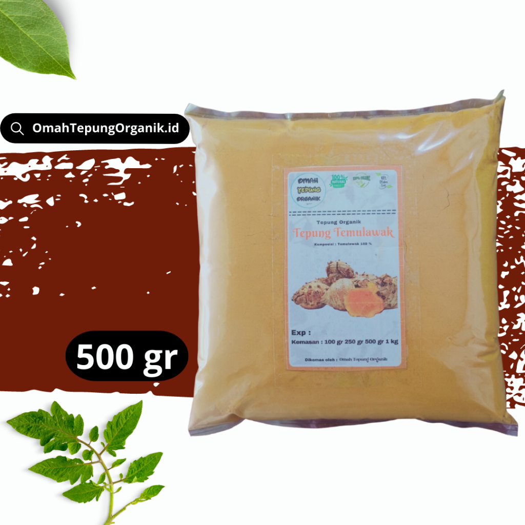 

Bubuk TEMULAWAK kemasan 500 gram/Tepung TEMULAWAK 500 gram/ Serbuk TEMULAWAK 500 gram