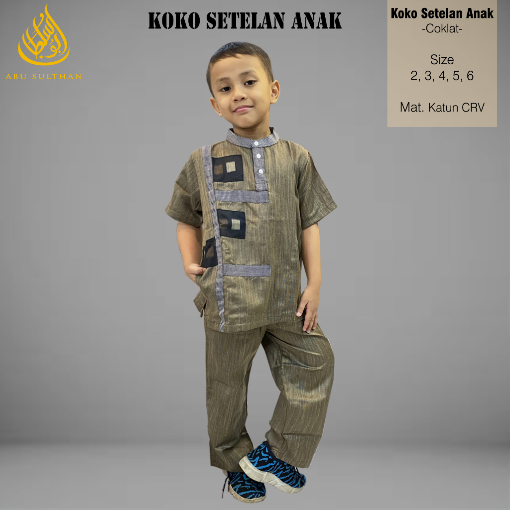 Baju Koko Muslim Set Setelan Anak Laki Laki Muslimadani Kids Perlengkapan Sholat Anak Pria