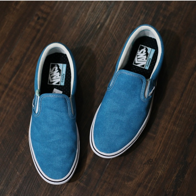 Vans Slip On Washed Canvas Carbeansea Original