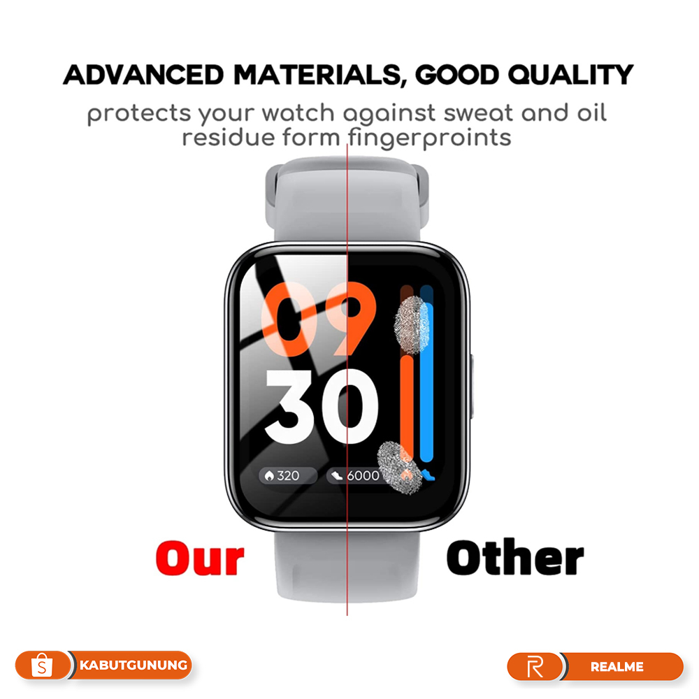 Anti Gores Full Cover Screen Protector For Realme Watch 3