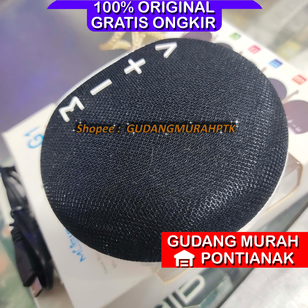 Salon Bluetooth Mobile Charge Speaker Portable WARNA RANDOM / ACAK Bulat Kain Model G1 Suara Nyaring dan bersih