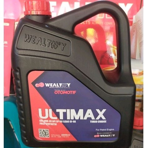 Wealthy Ultimax oli mesin bensin 12rb km lebih SAE 10w-30 SP ILSAC GF-6A Original