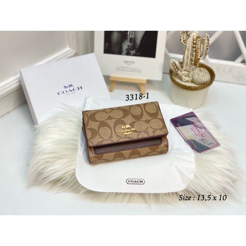 Dompet Lipat Mini Wanita 3318 Free Box Import