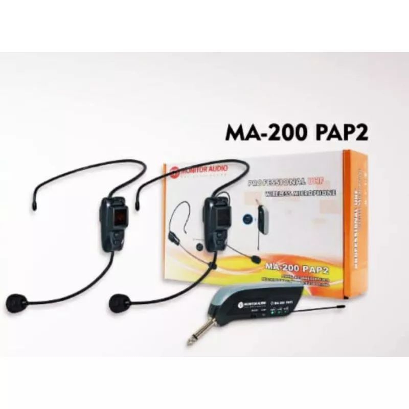 mic bando headset wireless monitor audio MA 200 PAP 2 Original