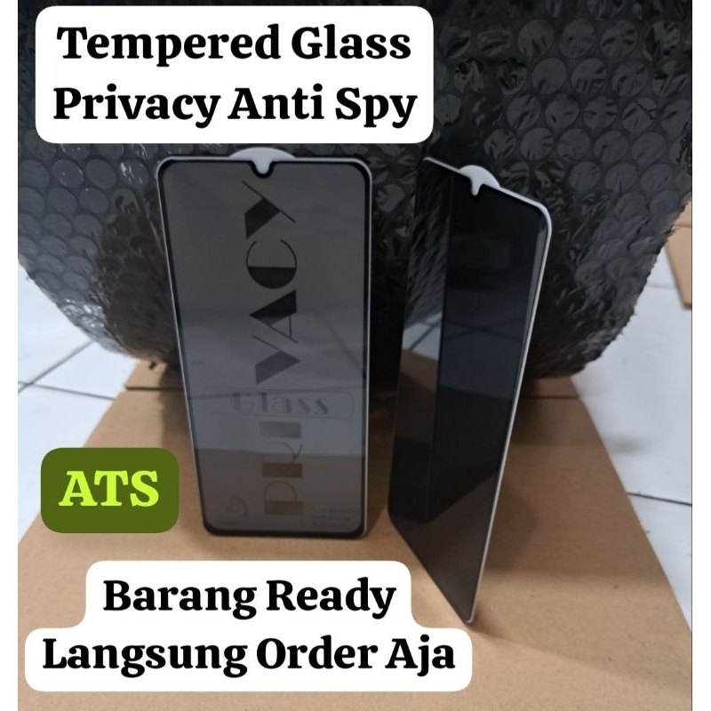 TEMPERED GLASS FULL KACA PRIVACY ANTI-SPY REDMI NOTE 7 REDMI NOTE 8