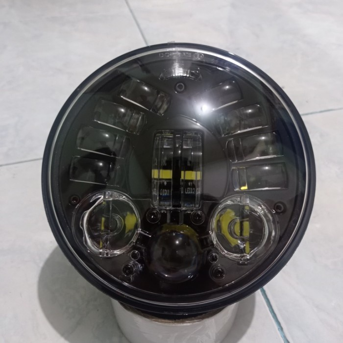 Daymaker Stringray Stingray Cobra 16 led 5.75 Inchi Lampu LED 70 watt MS-6088-RL Harley Vespa Matic 