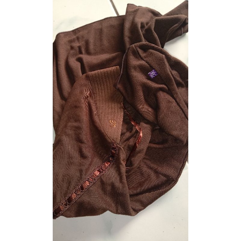 KERUDUNG RABBANI INOVA COKLAT PRAMUKA (UK M)