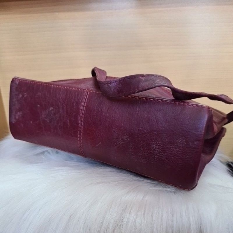 TAS KULIT ASLI CUIR* MAROON AUTH