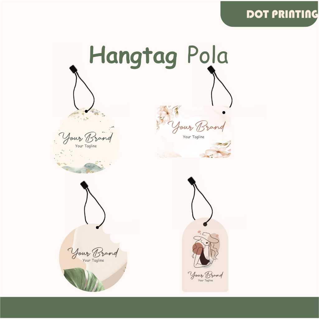 

Label Baju Bentuk Pola | Hangtag Unik | Bahan Tebal 260 GSM Cutting