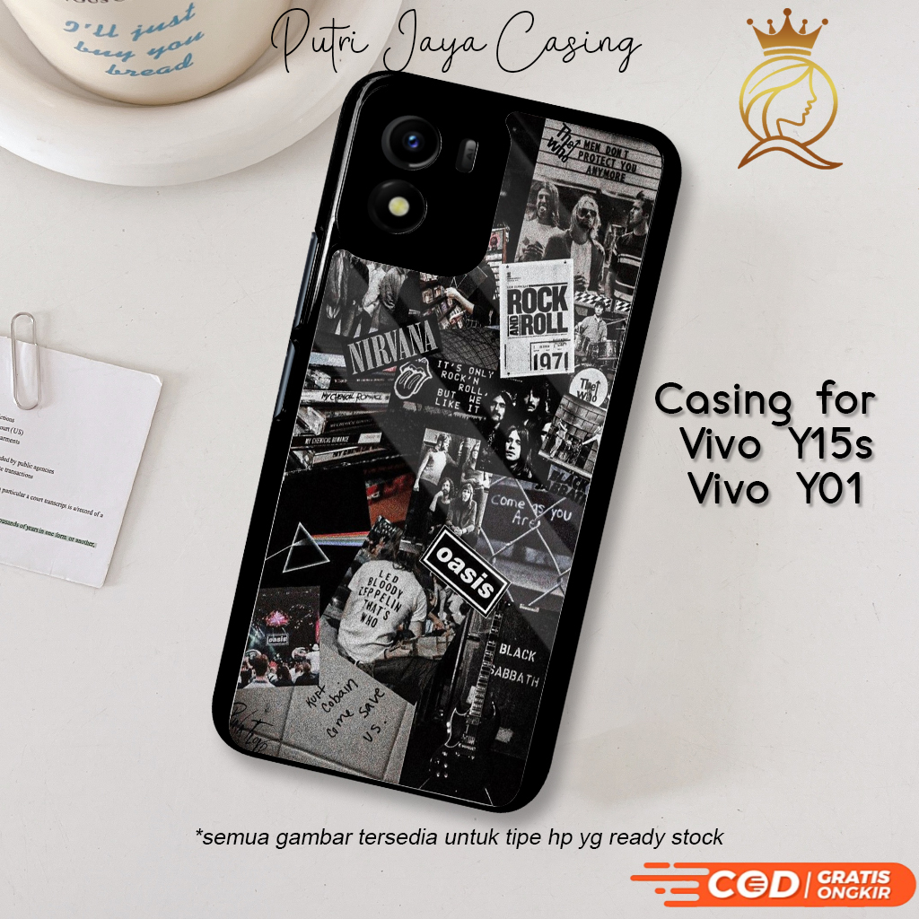 Case Hp Vivo Y15s Y01 Casing Vivo Y15s Y01 Motif AESTHEBLACK Casing Terbaru Case Karakter Lucu Casin