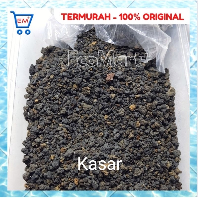 Pasir Malang Hitam Halus dan Kasar - 1000 gr - aquascape akuarium ikan chana