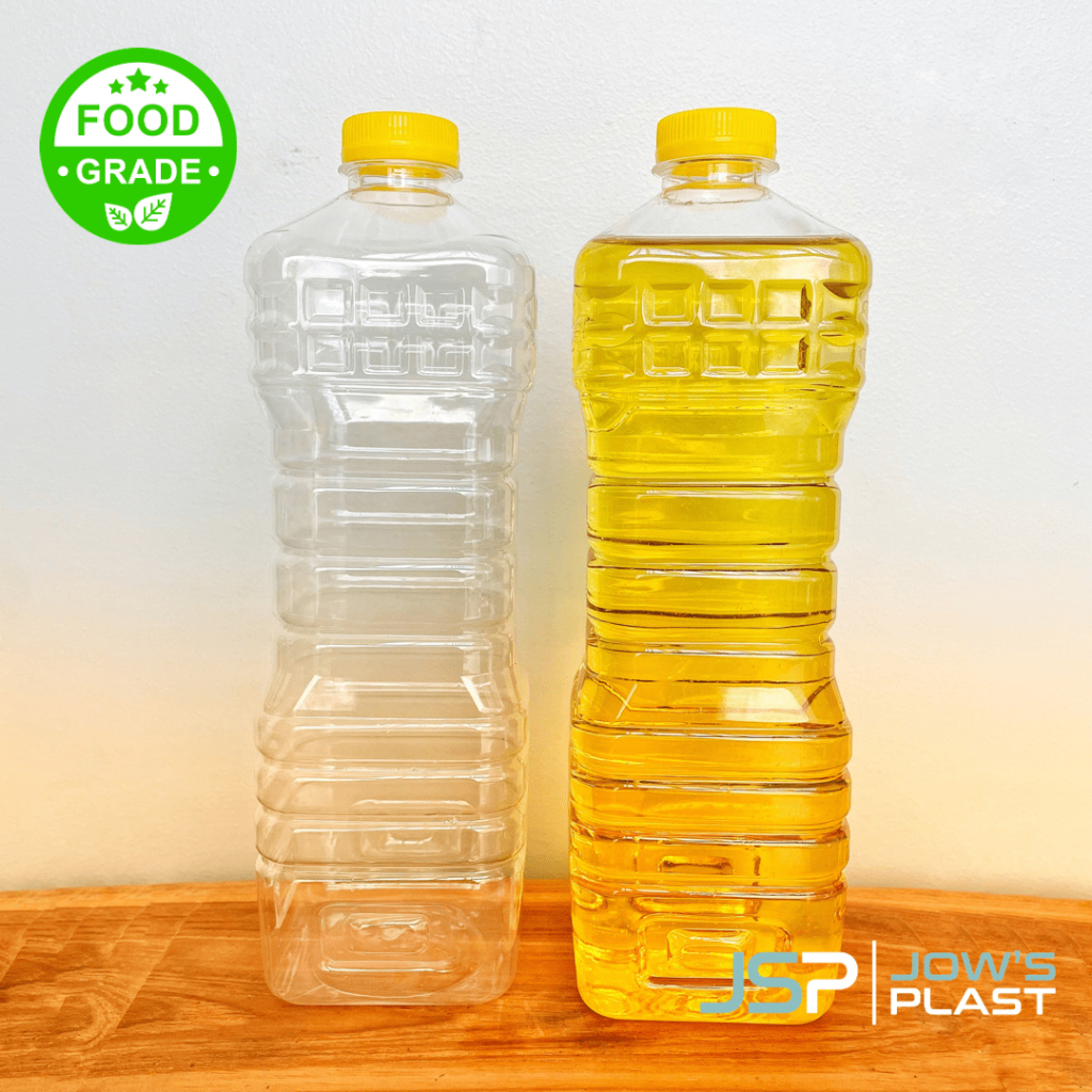 Botol Plastik Minyak 1 L Bening Tebal | Botol Minyak Goreng 1 L | Botol Plastik 1 L Bening