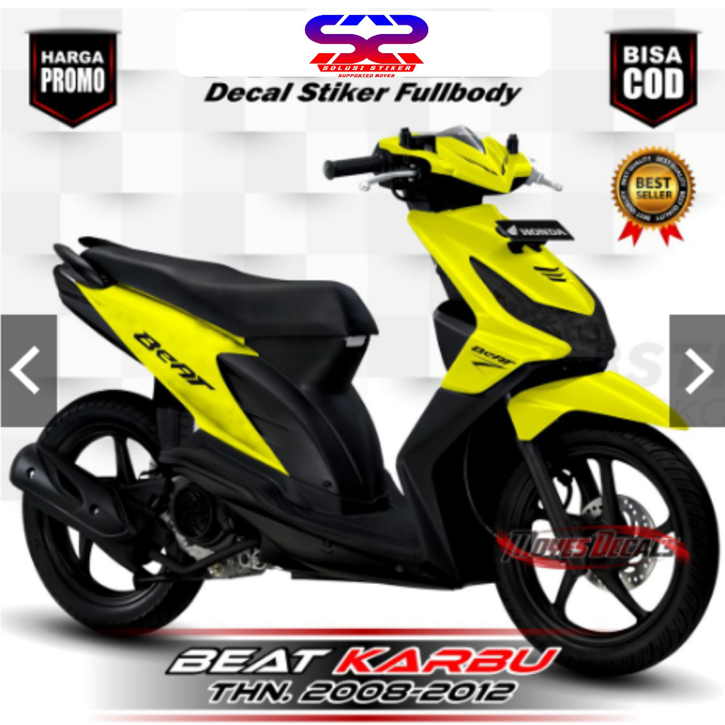 Decal Stiker Beat Karbu Polosan FullBody Decal Beat Terbaru