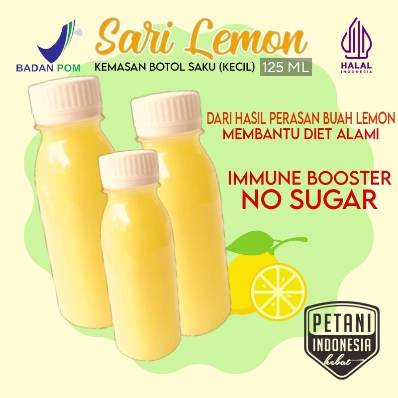 

[NEW PRODUCT]SARI LEMON BOTOL SAKU KECIL 125 ML, UNTUK DIET DAN DETOKS SUDAH BPOM/HALAL