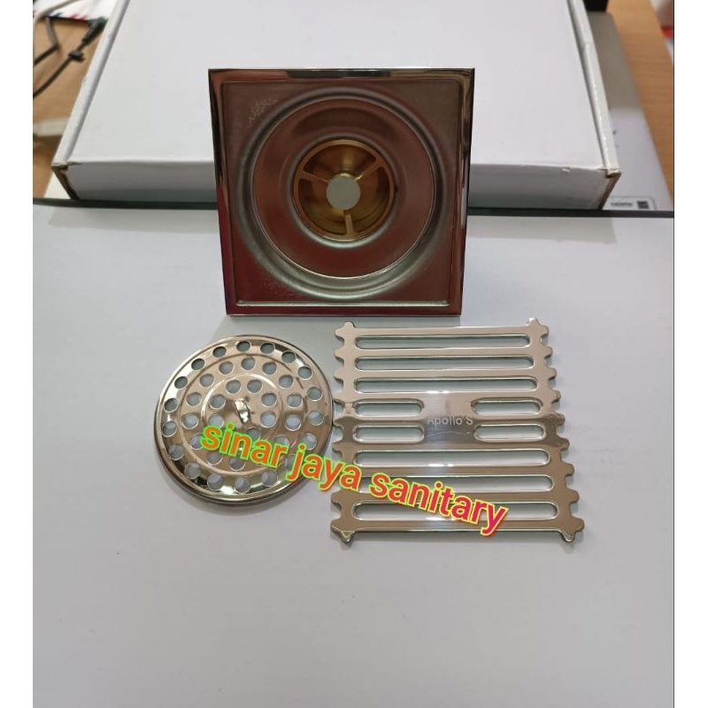 Floor drain stainless murah / Floor drain kuningan / Saringan air got kamar mandi