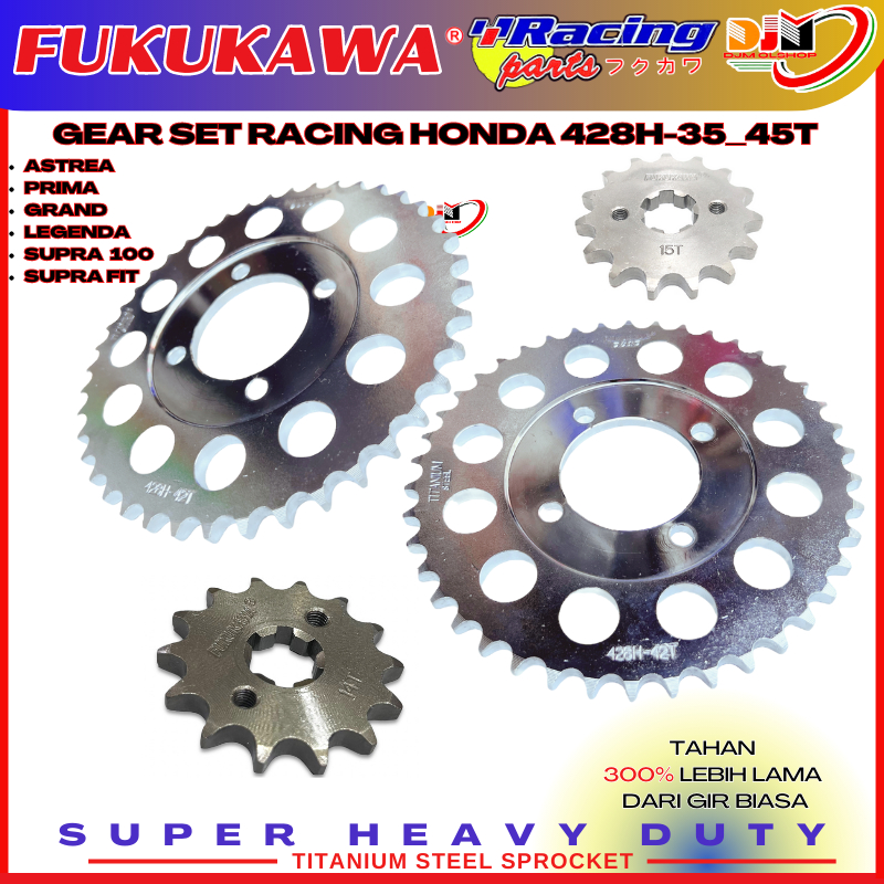 Gear Set Gir Paket Racing Astrea Prima Grand Supra Legenda Model SSS Merk Fukukawa Racing