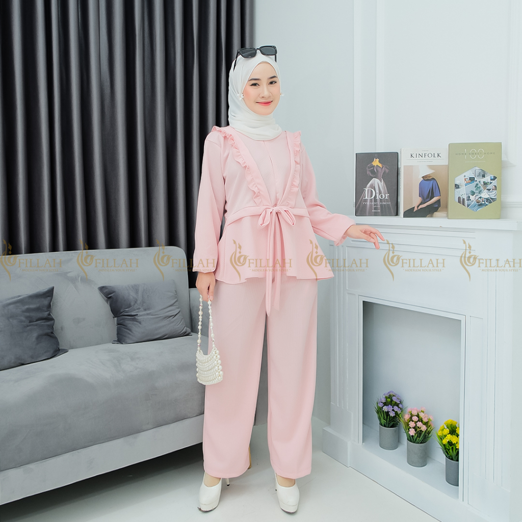 One Set Manggo Knit Set Modern Fashion Setelan Wanita Terbaru H12