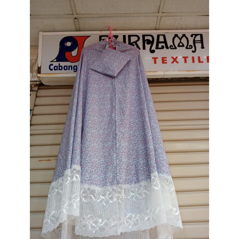 mukena katun silk premium/mukena traveling 2 in 1 mukena terbaru