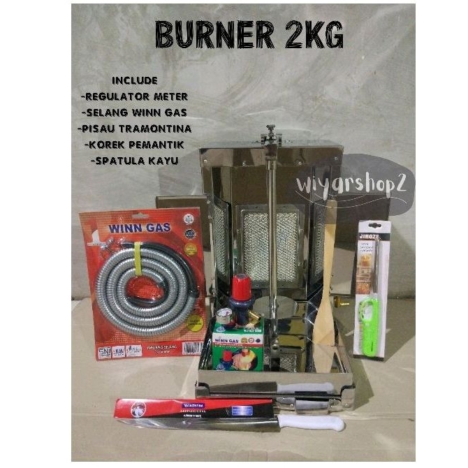 Burner kebab 2kg mesin kebab 2 kg panggangan kebab 2kg