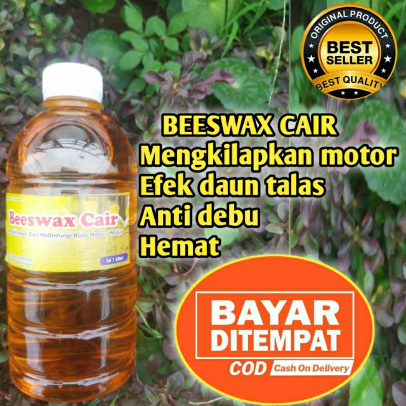 Pengkilap Beeswax efek daun talas