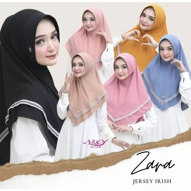 (Original Arey) ZARA •jilbab instan jersey irish•hijab instan pet list